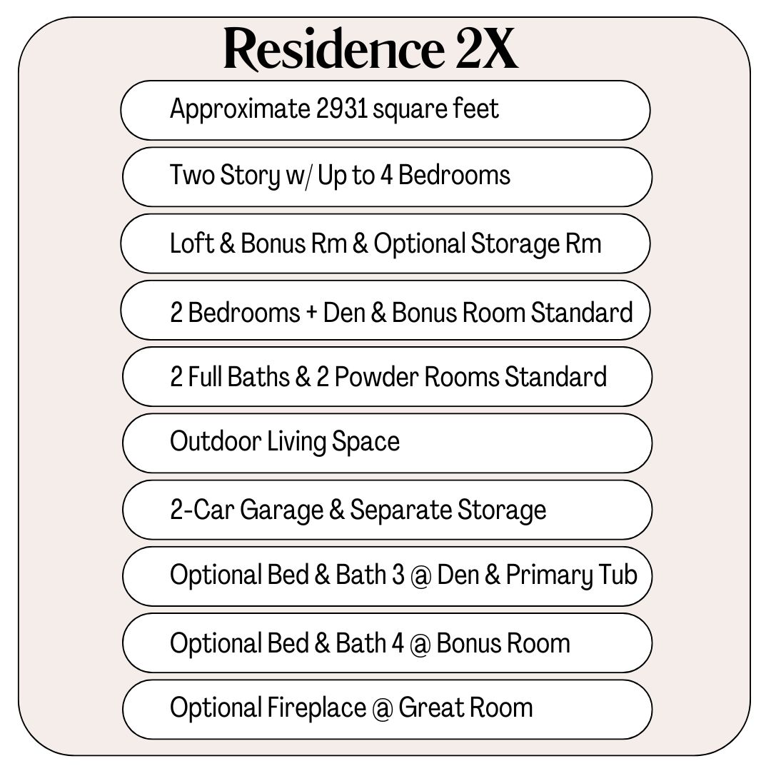 Flora Residence 2X Features