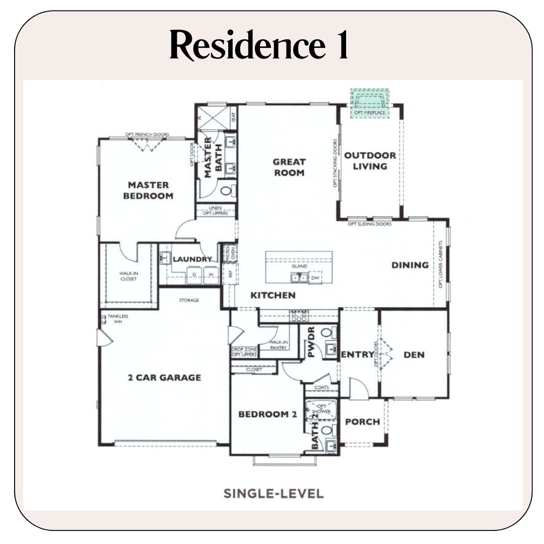 Residence 1 Floorplan - Citron